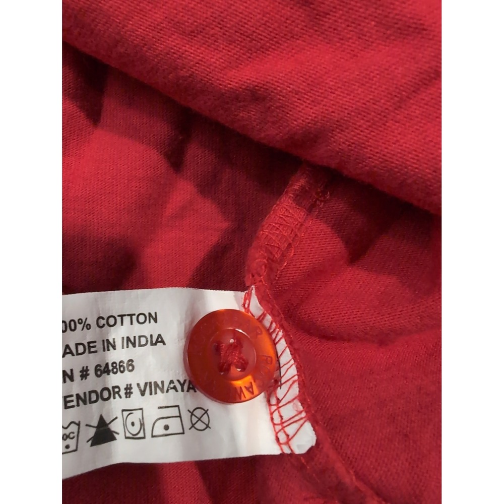 Rocawear Classic Mens 3XB Red White Colorblock Graphic Short Sleeve Polo Shirt - Picture 6 of 7